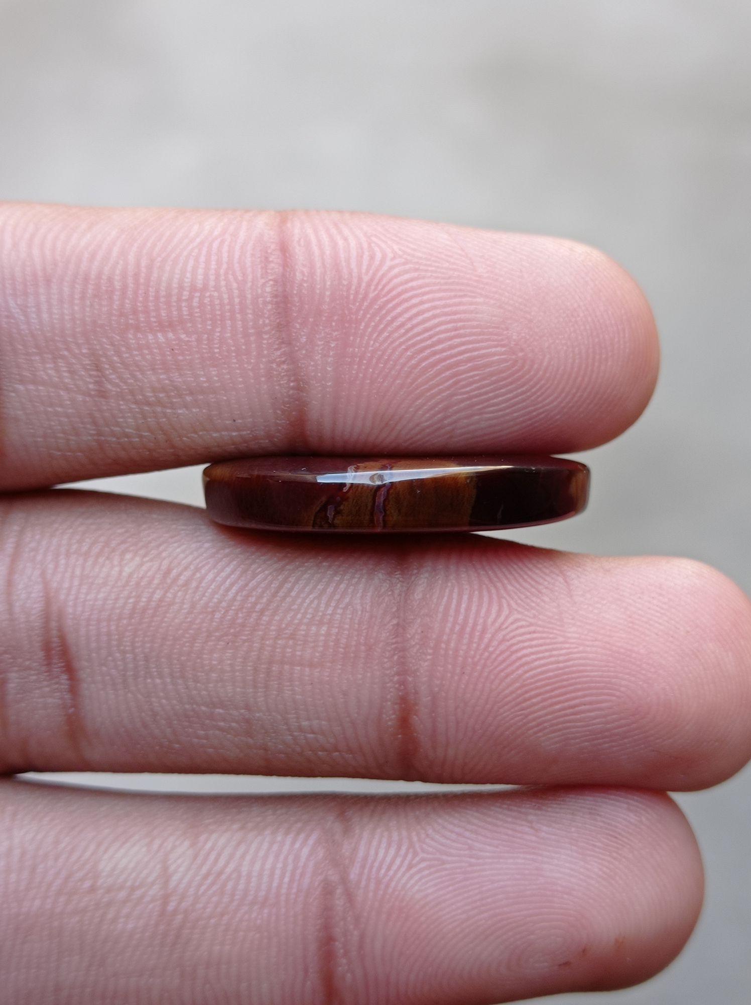 28.9ct Agate with Rocky Texture - Sulaimani Aqeeq - 28x20x5mm