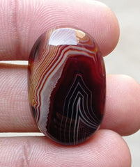 41.2ct Classy Fortified Agate - Sulaimani Aqeeq -   31x20x7mm