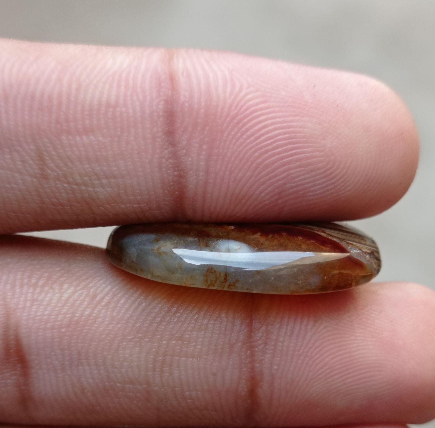 Very Unique Agate - Fortified Agate - Sulaimani Aqeeq - 31x22x6mm