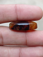 43.9ct Abstract Pattern in Agate - Sulaimani Aqeeq - 29x20x8mm