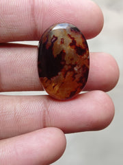 43.9ct Abstract Pattern in Agate - Sulaimani Aqeeq - 29x20x8mm