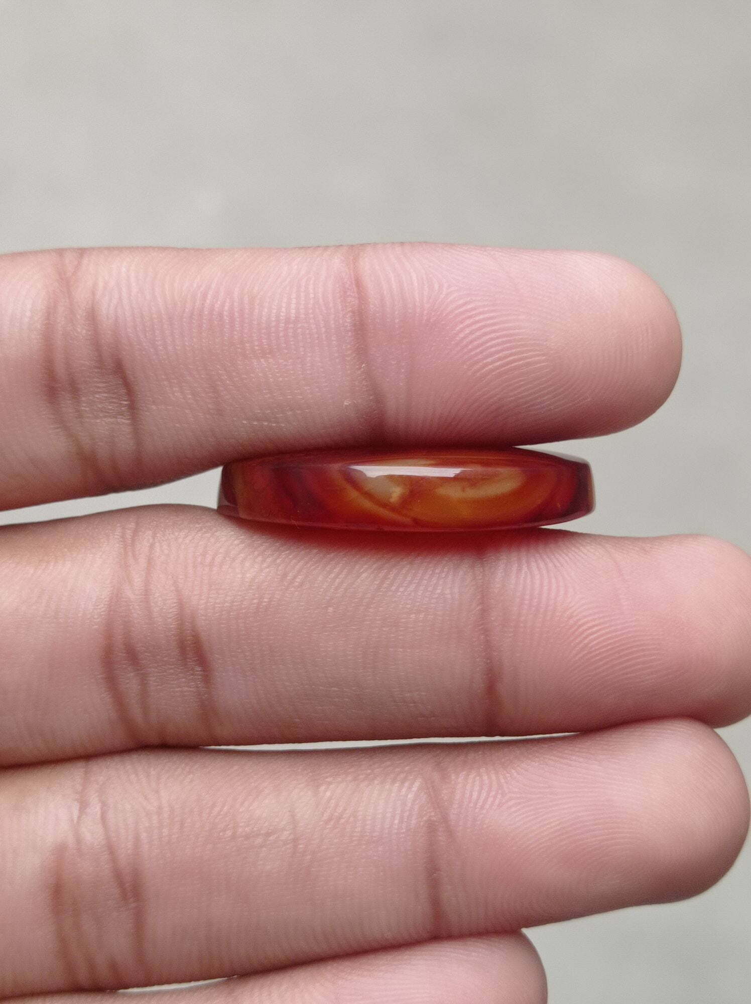 Red Agate - Sulaimani Aqeeq - 33x25x7mm