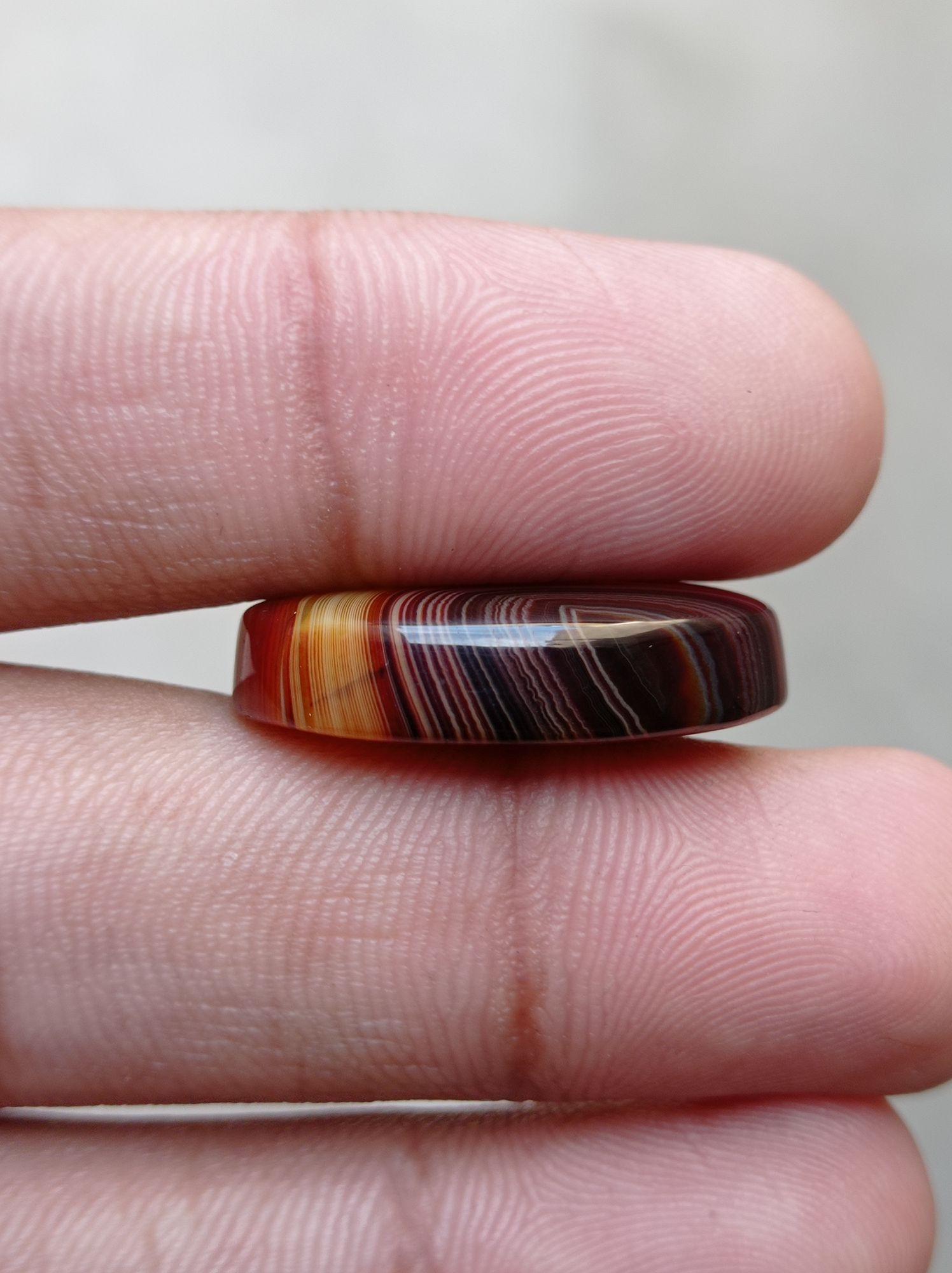 31.1ct Fortified Agate Cabochon - Sulaimani Aqeeq - Dimension 26x19x6.5mm