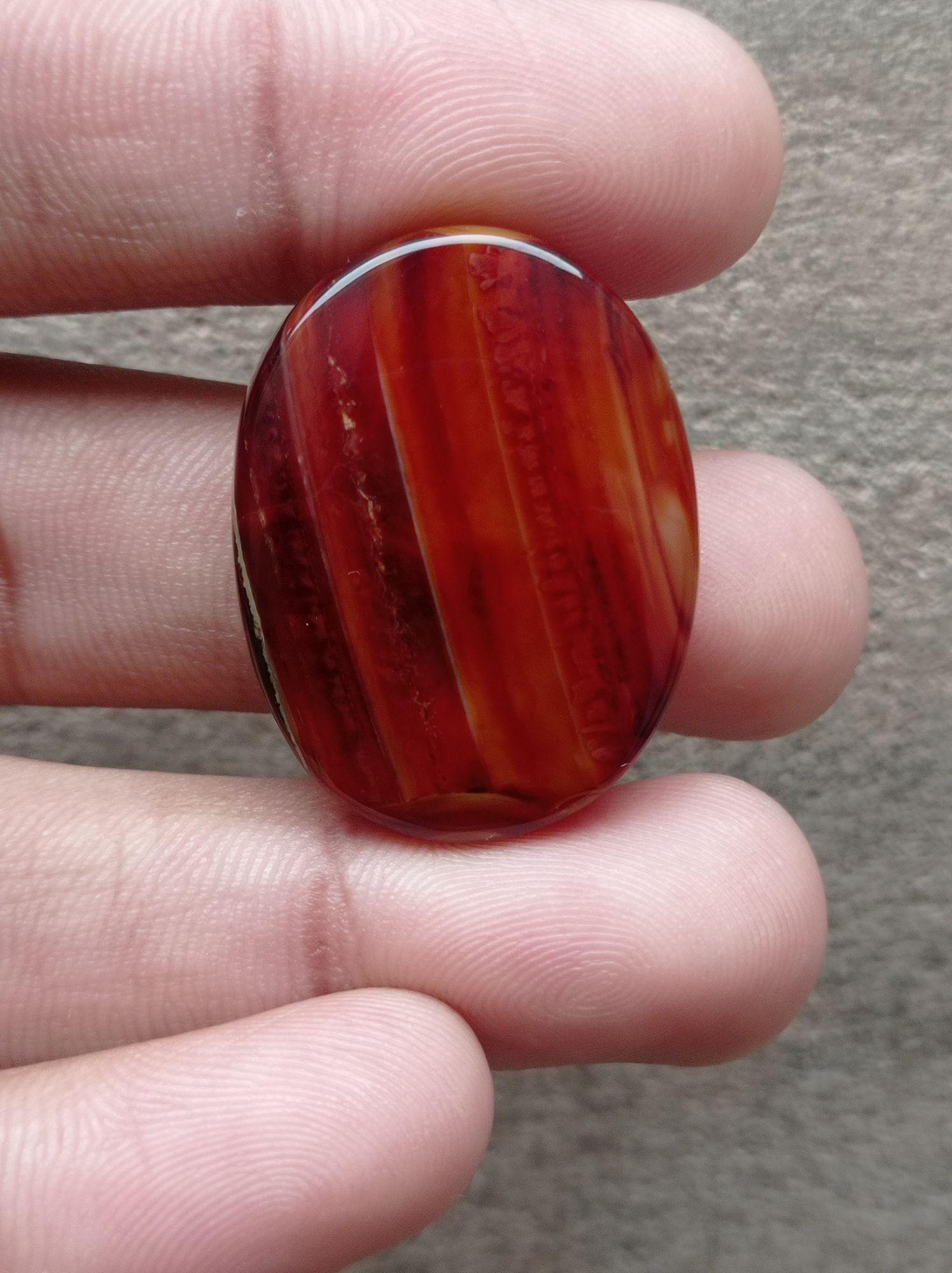 Red Agate - Sulaimani Aqeeq - 33x25x7mm