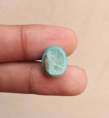 Natural Certified Turquoise - Blue Turquoise -9ct -14x11mm
