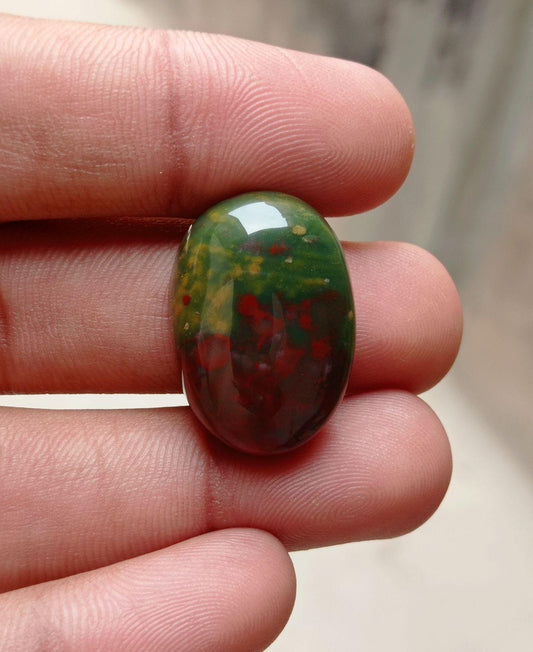 41.8 克拉高品质血石 - 天芥菜 - Hajr-ul-Dam-26x19mm