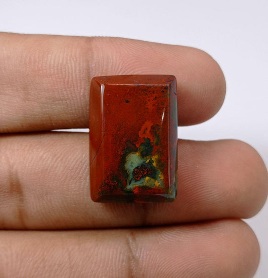 36.5 克拉帝王品质血石 - 天芥菜 - Hajr-ul-Dam-25x17mm