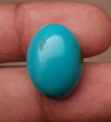 12ct Natural Certified Turquoise  - Blue  Turquoise - 12ct-19x14mm