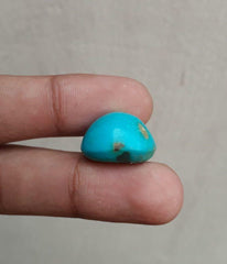 23.8ct Natural Certified Turquoise - Blue Turquoise - 20x15mm