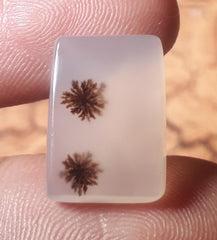 9.2ct Natural Dendritic Agate - Shajri Aqeeq - Dimension-16x11.3mm