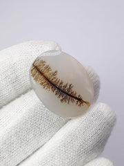 27.6ct Natural Dendritic Agate - Shajri Aqeeq - Dimension-29x23mm