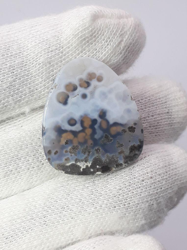 20ct Natural Dendritic Agate - Shajri Aqeeq - Dimension-26x23mm