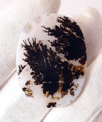 34.9ct Natural Dendritic Agate - Shajri Aqeeq - Dimension-34x26mm