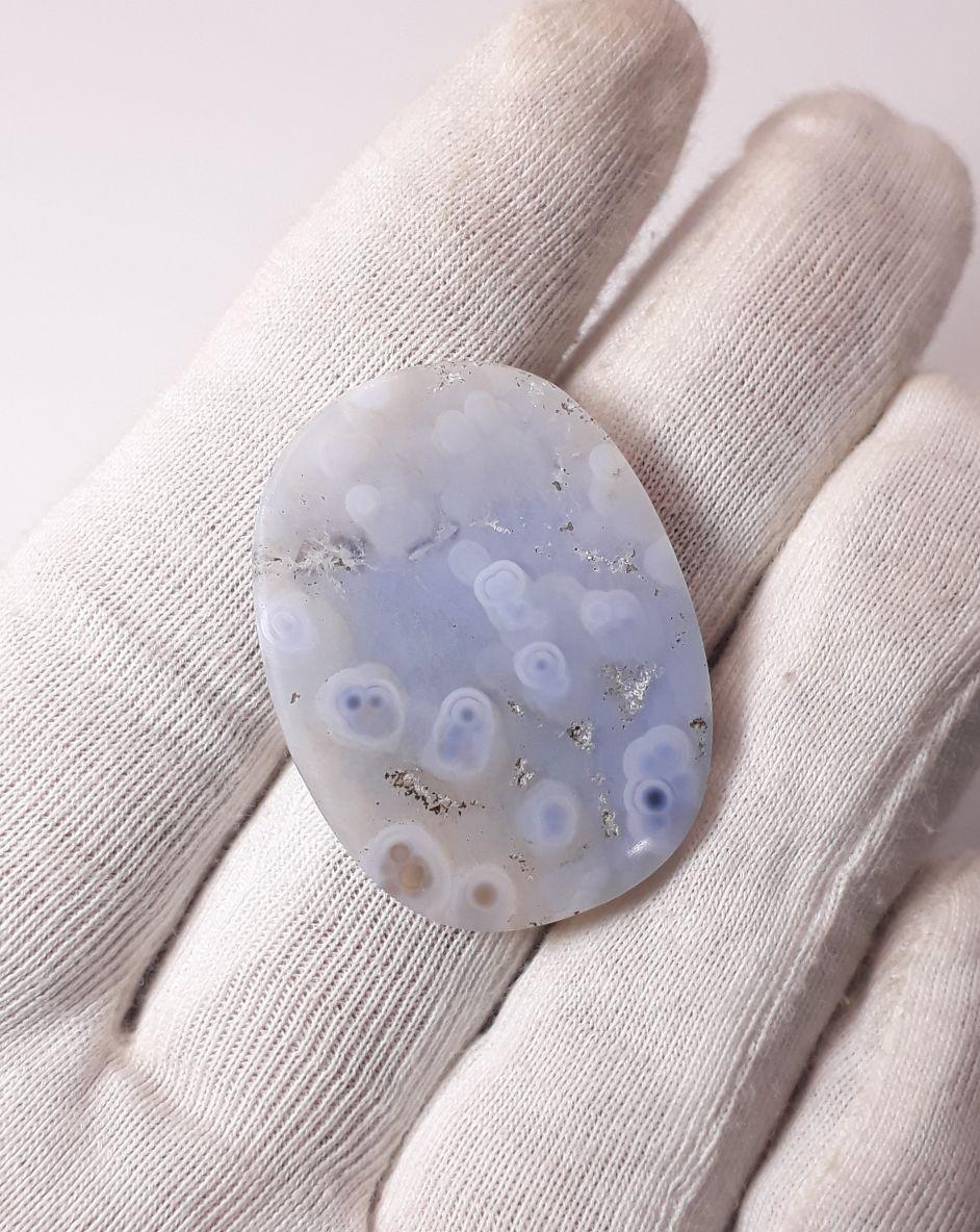 34.9ct Natural Dendritic Agate - Shajri Aqeeq - Dimension-34x26mm