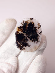 34.9ct Natural Dendritic Agate - Shajri Aqeeq - Dimension-34x26mm