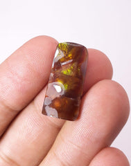 14.6ct Natural Fire Agate,  Rare Fire Agate, Carving Fire Agate - Perfect gemstone Gift, Dimensions  21x9mm