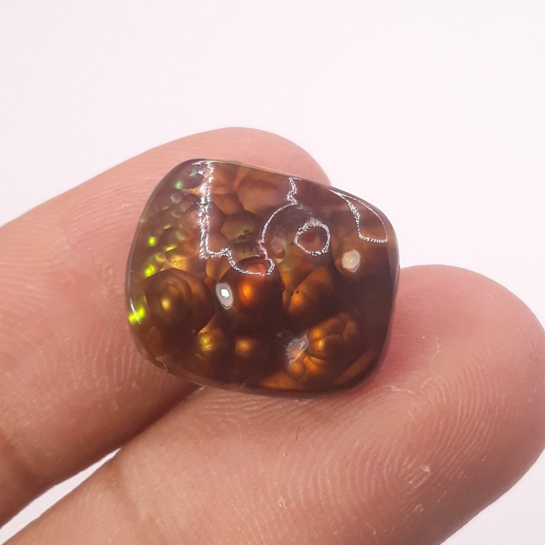 Multicolor Fire Agate Carving - Agata de fuego