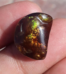 15ct Mexican Fire Agate, Fire Agate cabochon - Perfect gemstone Gift, Suitable for any Jewelry item, Rare Gemstone than Diamonds, Dimensions 18 x 13.7 mm