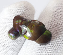 9.2ct Mexican Fire Agate,  Rare Fire Agate, Polished fire agate - Perfect gemstone Gift,  Dimensions 18 x 11 mm