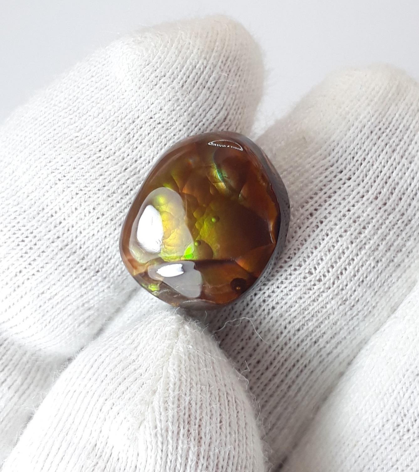 Rare Mexican Fire Agate Cabochon - Agata De Fuego