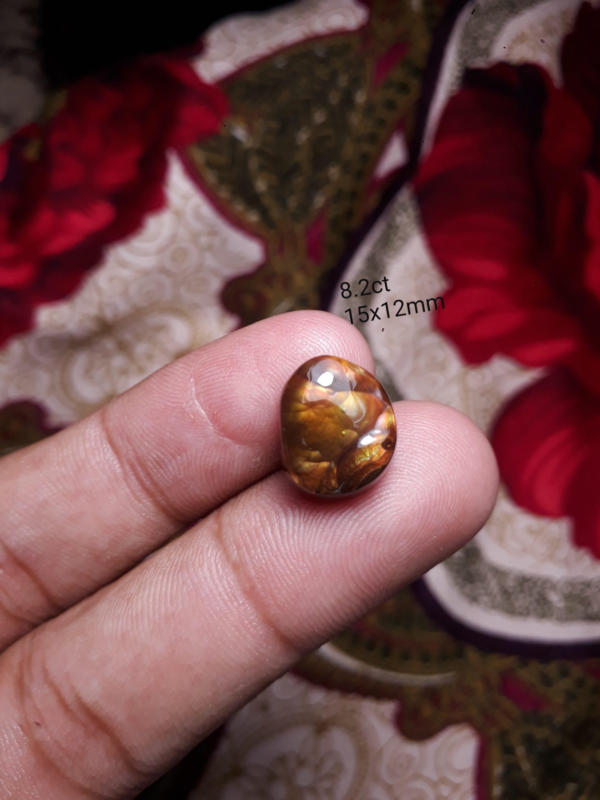 Rare Mexican Fire Agate Cabochon - Agata De Fuego