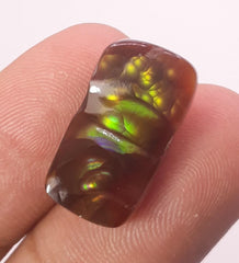 Mexican Fire Agate with Green / Yellow Fires