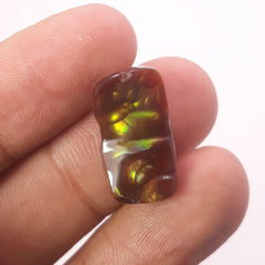 Mexican Fire Agate with Green / Yellow Fires