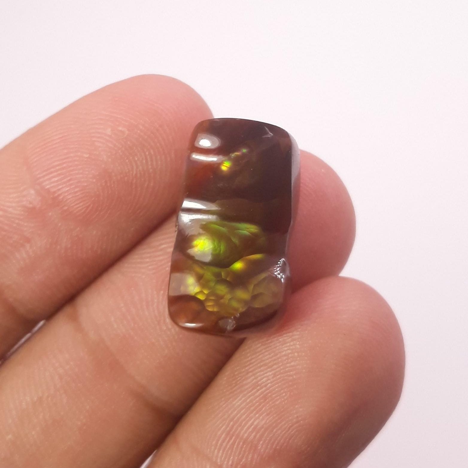 Mexican Fire Agate with Green / Yellow Fires