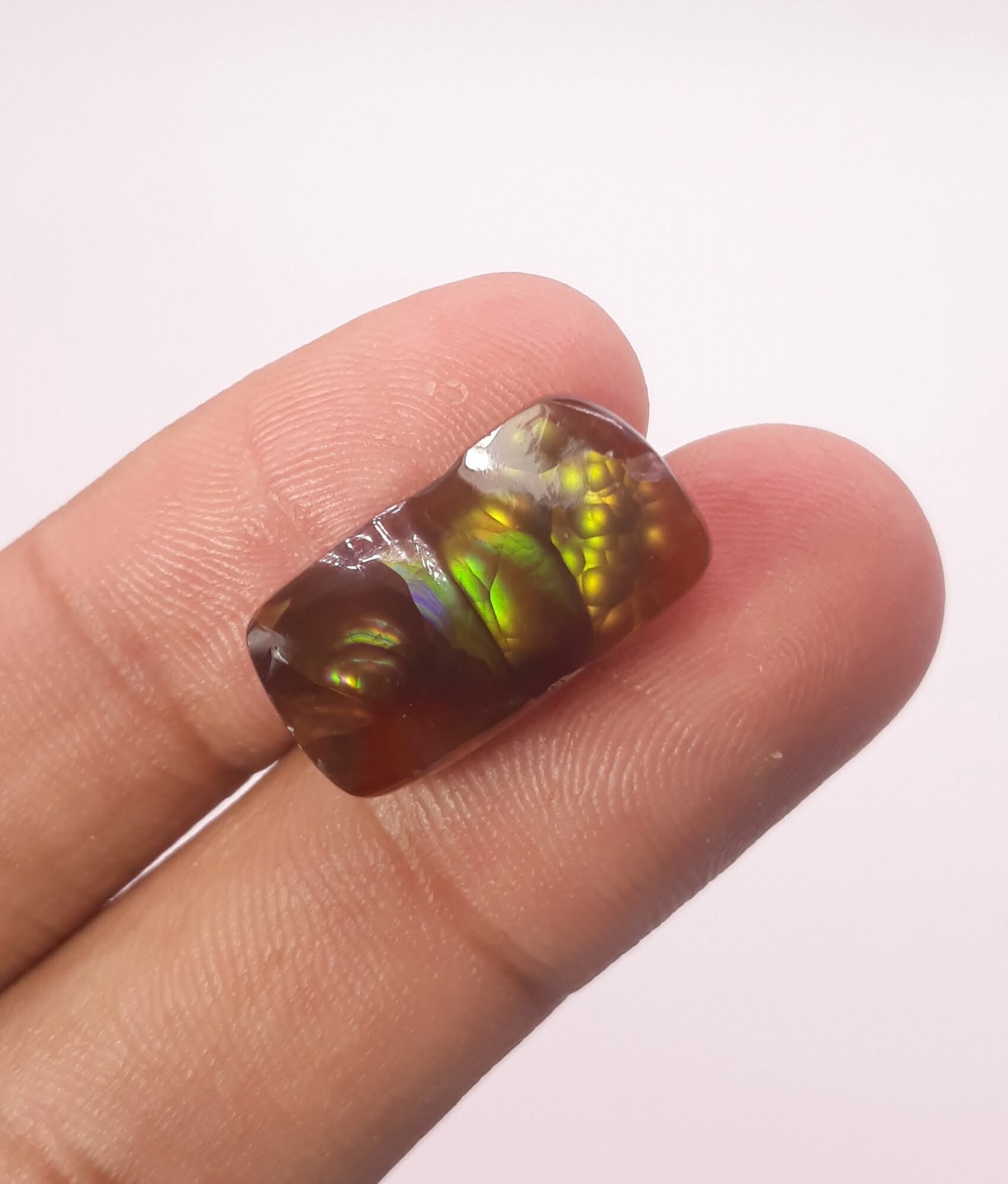 Mexican Fire Agate with Green / Yellow Fires