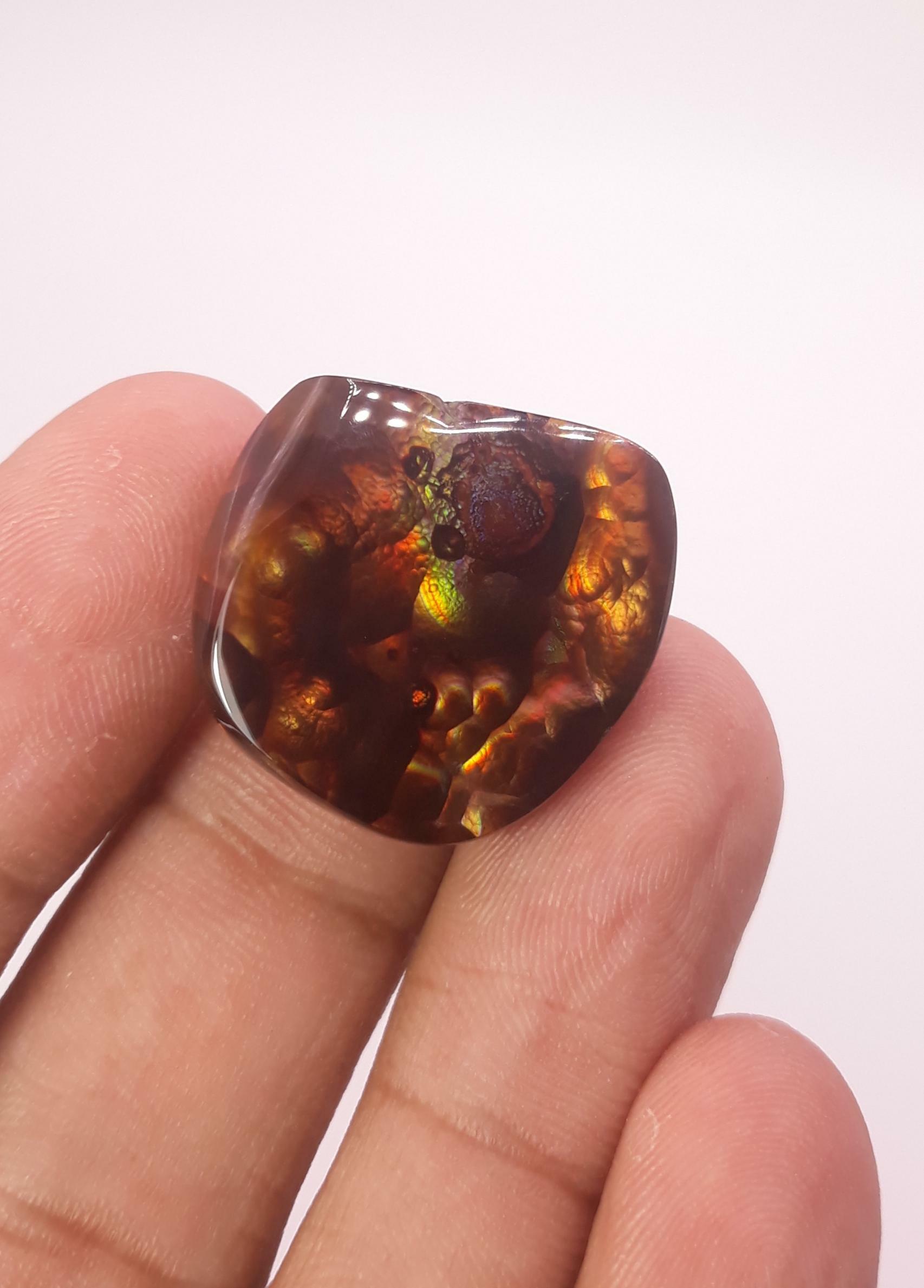 Mexican Rare Fire Agate - Big Piece