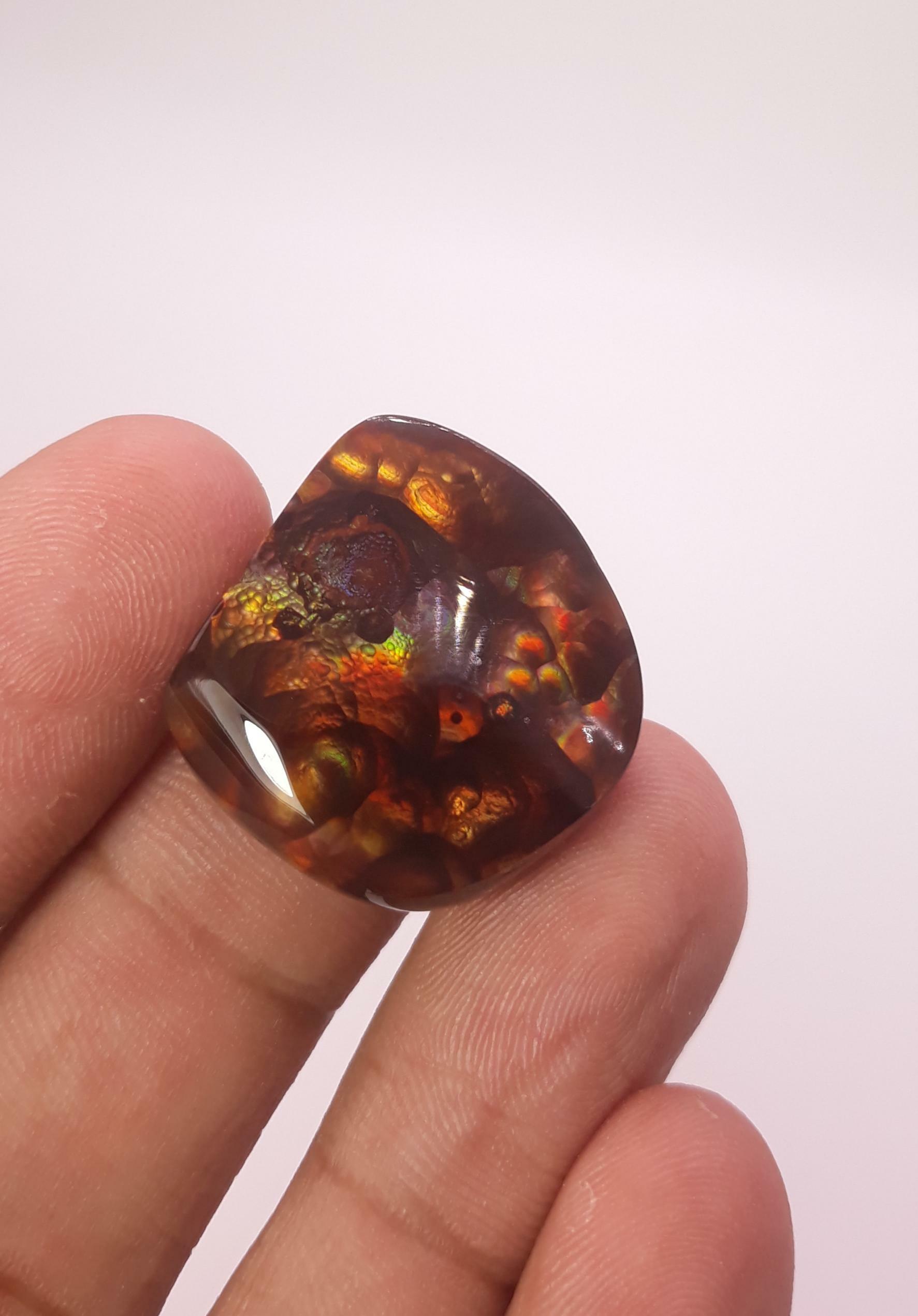 Mexican Rare Fire Agate - Big Piece