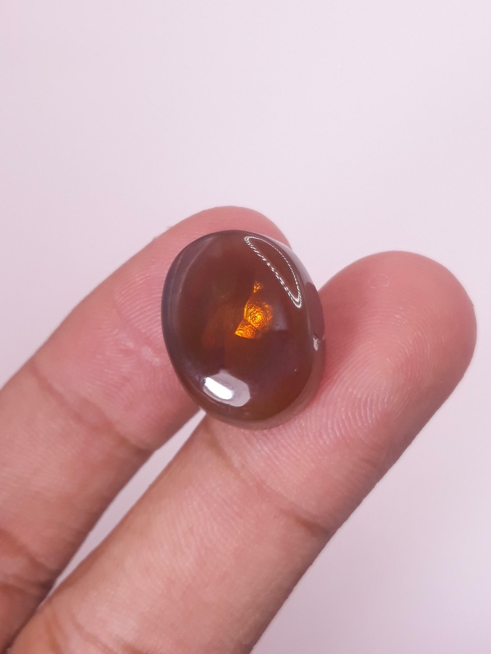 19.5ct Natural Carved Agate from Mexico - Rare than diamond gemstone - 19.8 mm x 15.5 mm x 7.6 mm