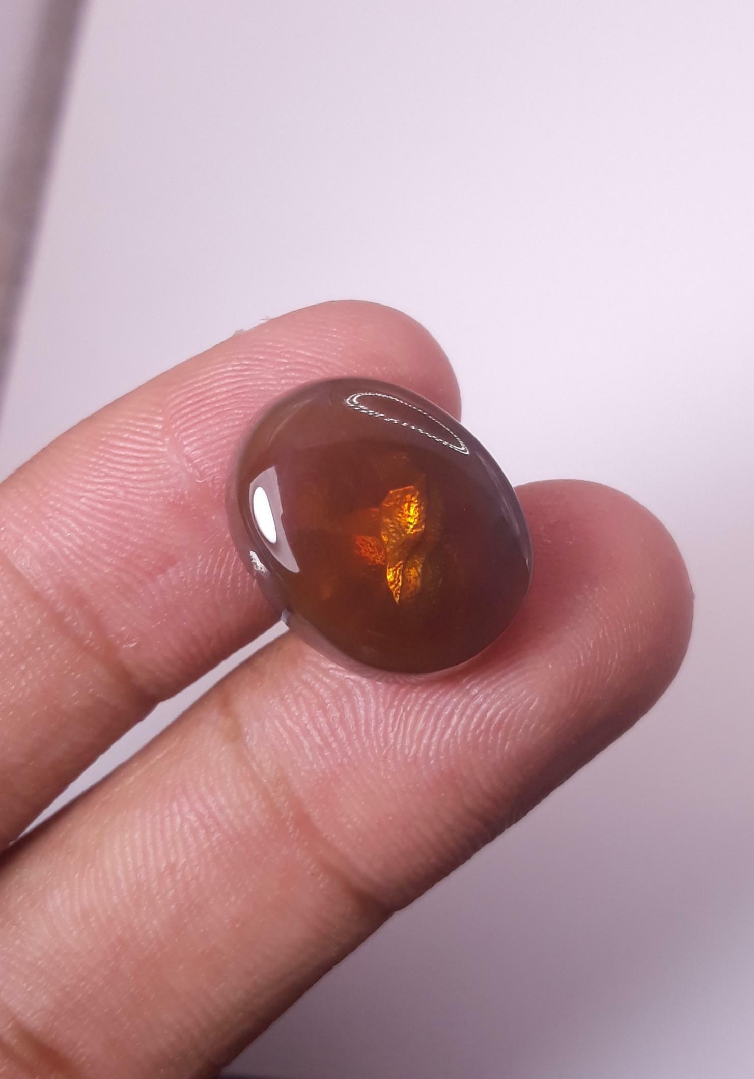 19.5ct Natural Carved Agate from Mexico - Rare than diamond gemstone - 19.8 mm x 15.5 mm x 7.6 mm