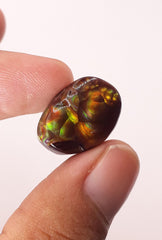 Rainbow Bubbly Mexican Fire Agate,  Rare Gemstone than Diamonds