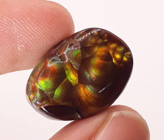 Rainbow Bubbly Mexican Fire Agate,  Rare Gemstone than Diamonds