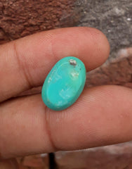 Turquoise with Pyrite, Natural Turquoise, Green Matrix Turquoise, Dimensions 8.1ct- 16x10.3mm