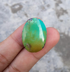 Natural Green Turquoise ,  Persian Turquoise - 26.8x18.8mm