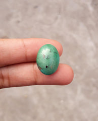 14.1ct Natural Turquoise, Green Matrix with Pyrite Turquoise, Shajri Feroza, Real Feroza Stone, Dimensions - 18x13mm