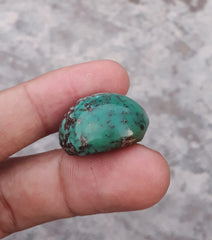 Natural Turquoise, Green Matrix Turquoise , Real Firoza Stone,Dimensions - 26x21mm