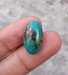 10.5ct Natural Turquoise, Green Matrix Turquoise,  Shajri Feroza , Real Feroza Stone, Dimensions  10.7ct- 20x12mm