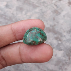 24ct Natural Turquoise, Green Matrix Turquoise,  Shajri Feroza, Real Firoza Stone,Dimensions  21x18mm