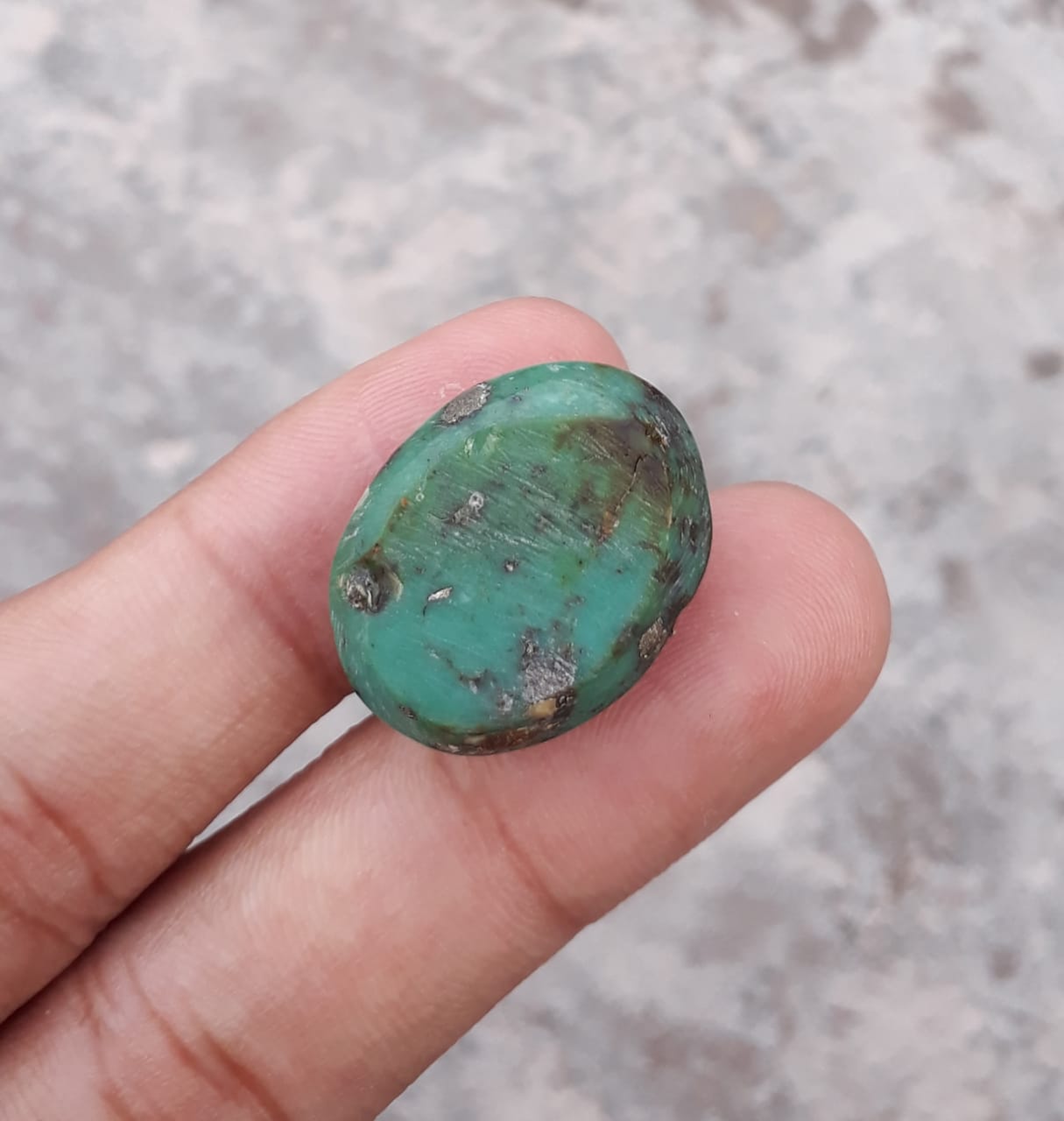 41ct Natural Turquoise, Green Matrix Turquoise, Dimensions   25 x20mm