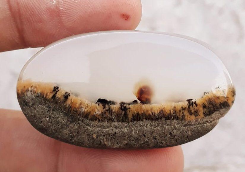 103ct Natural Dendritic Agate - Shajri Aqeeq -47x26mm