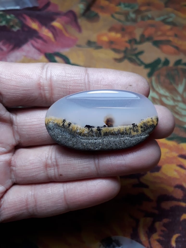 103ct Natural Dendritic Agate - Shajri Aqeeq -47x26mm