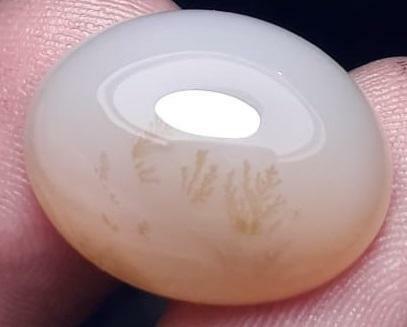 17ct Natural Dendritic Agate - Shajri Aqeeq -19x13mm