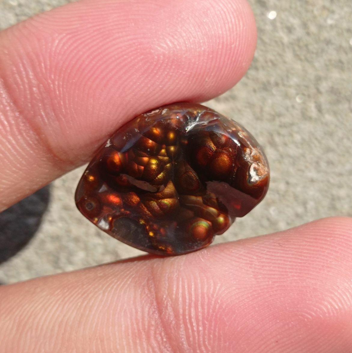 Rare Mexican Fire Agate Carving - Agata De Fuego