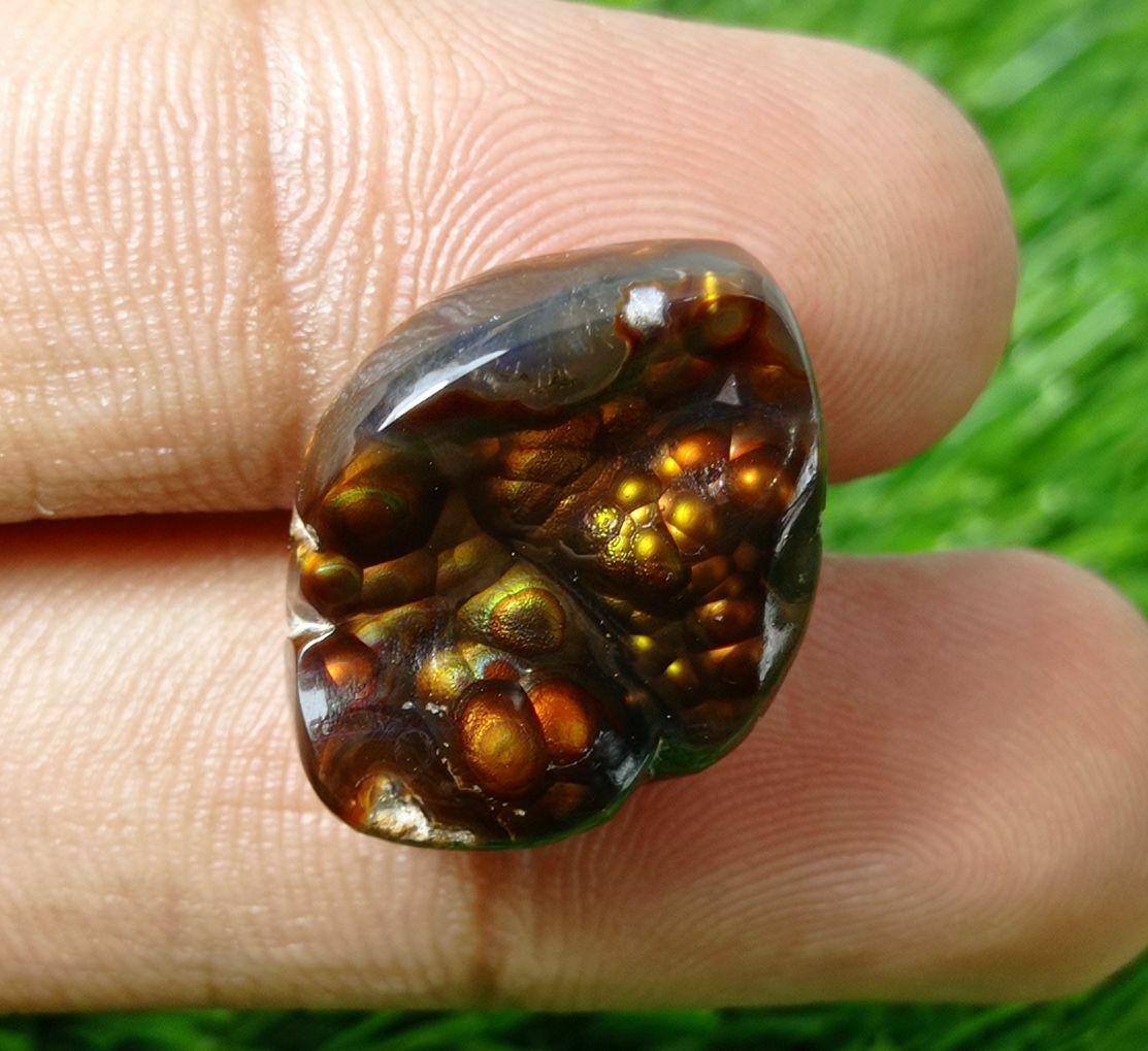 Rare Mexican Fire Agate Carving - Agata De Fuego