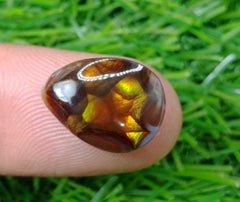 Rare Mexican Fire Agate Cabochon - Agata De Fuego