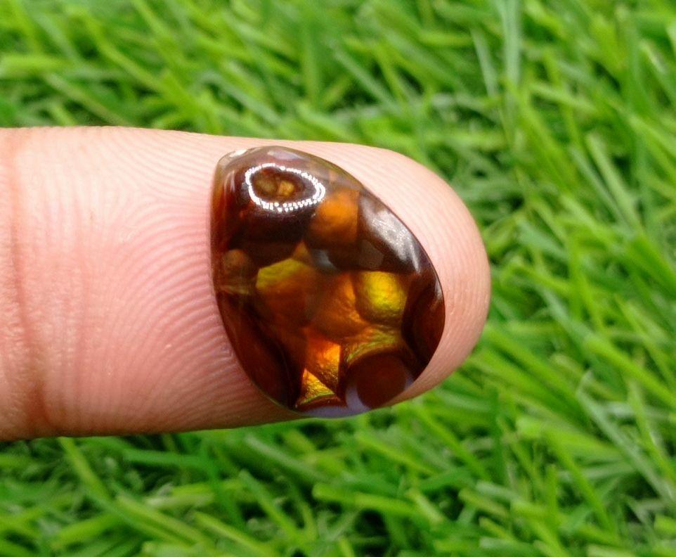 Rare Mexican Fire Agate Cabochon - Agata De Fuego