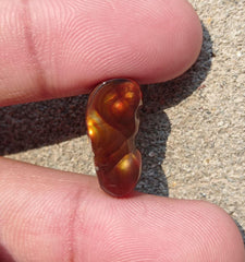 8.95ct Natural Fire Agate from Mexico ,Rare Gemstone than Diamonds - Perfect gemstone Gift, Dimensions -  20x10 mm